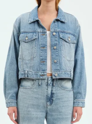 Daze Bestie Cropped Denim Jacket - Caught Up