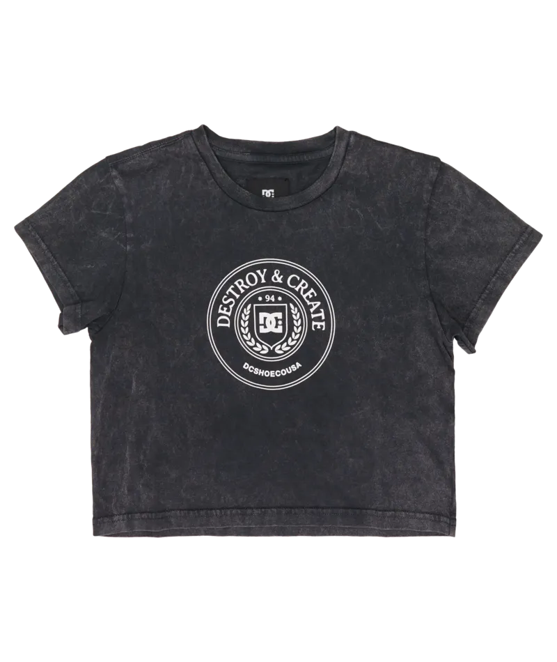 DC OP CREST CROP TEE