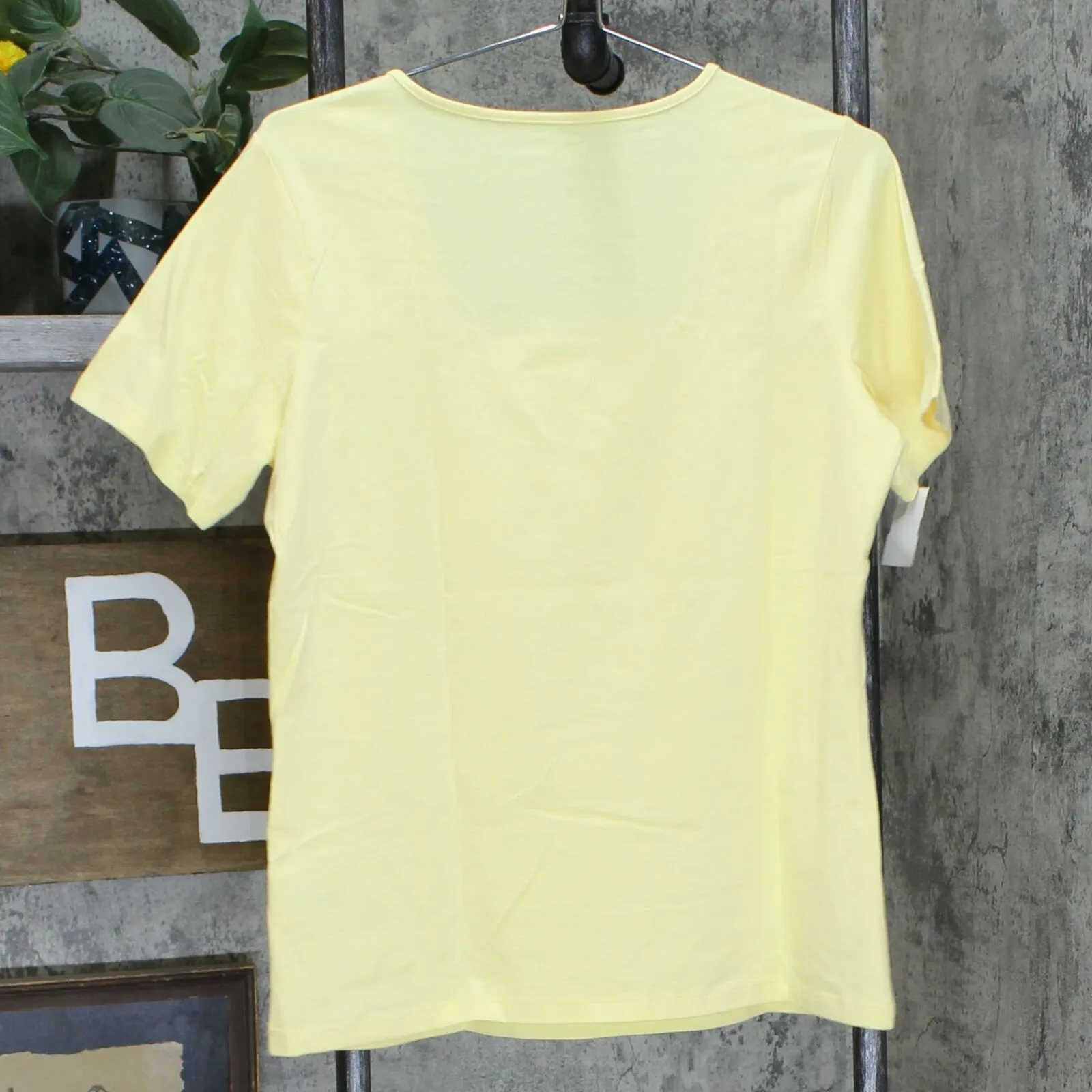 Denim & Co. Women's Essentials Perfect Jersey Short Sleeve Square Neck Top