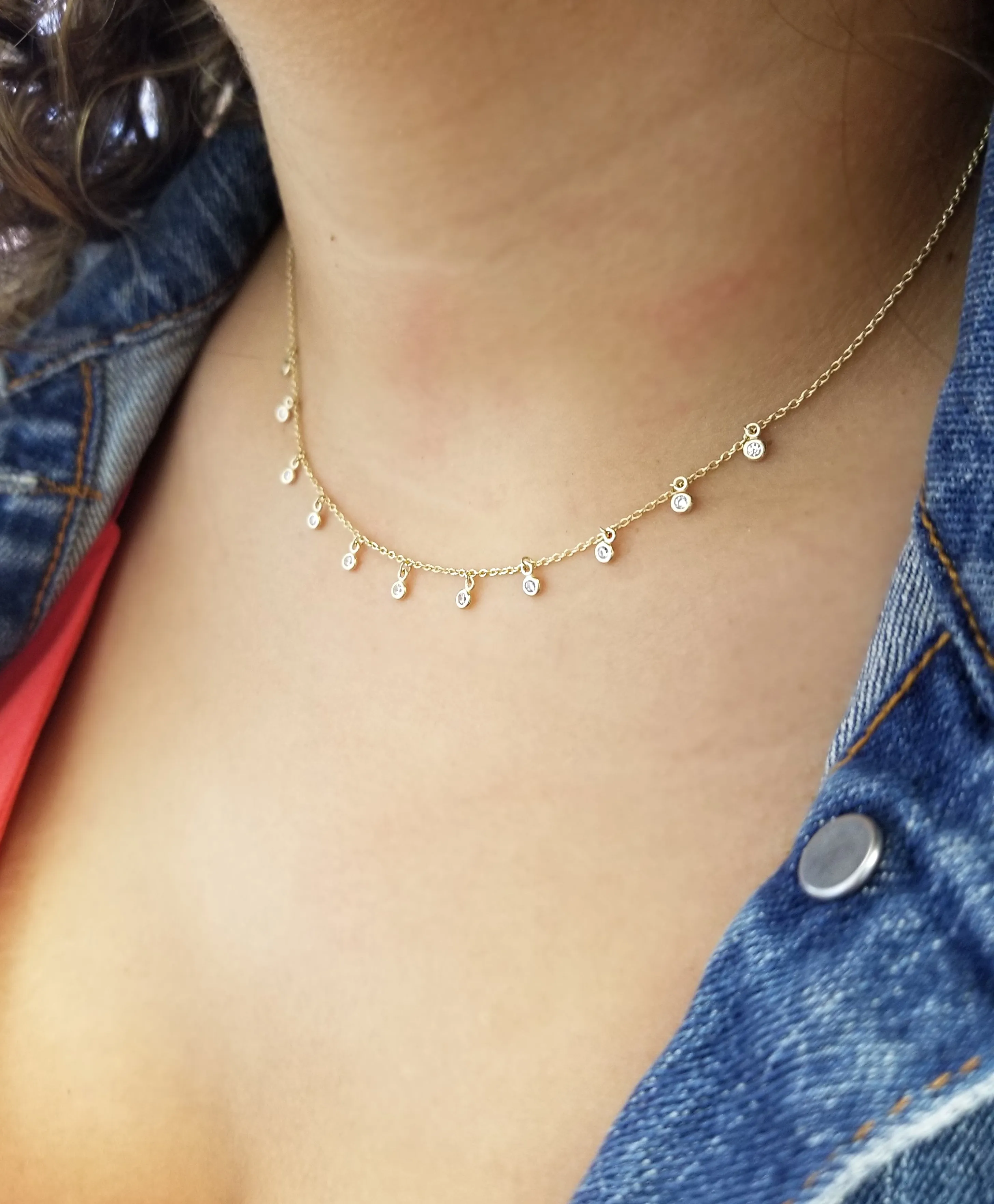 Dew Drop Dangle Necklace