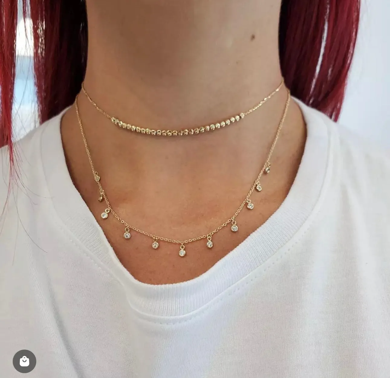 Dew Drop Dangle Necklace