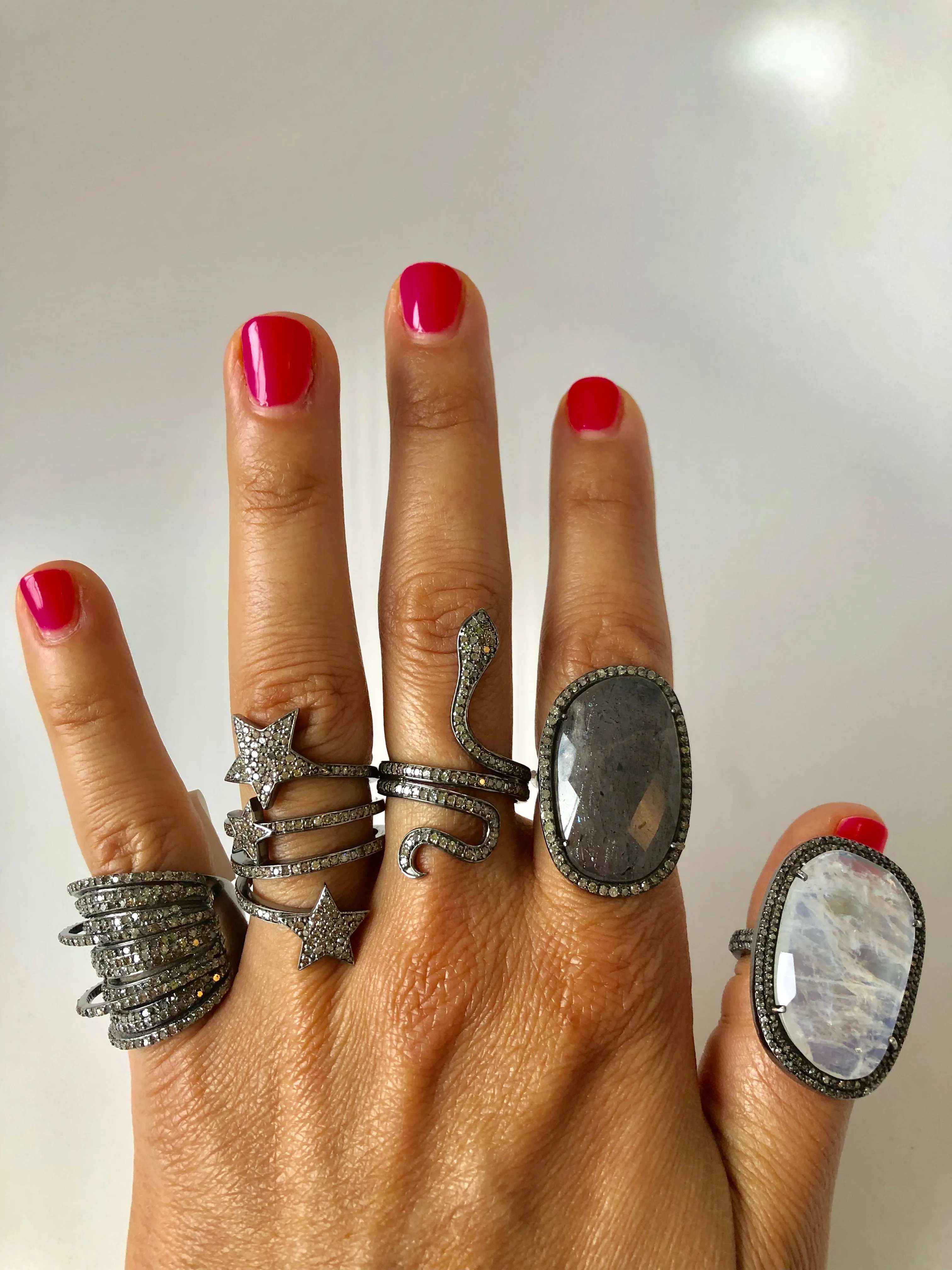 Diamond Snake Ring