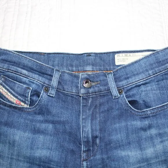 Diesel Womens Bootzee-St Jeans 0817X Size 26X30 Regular Slim Bootcut Stretch