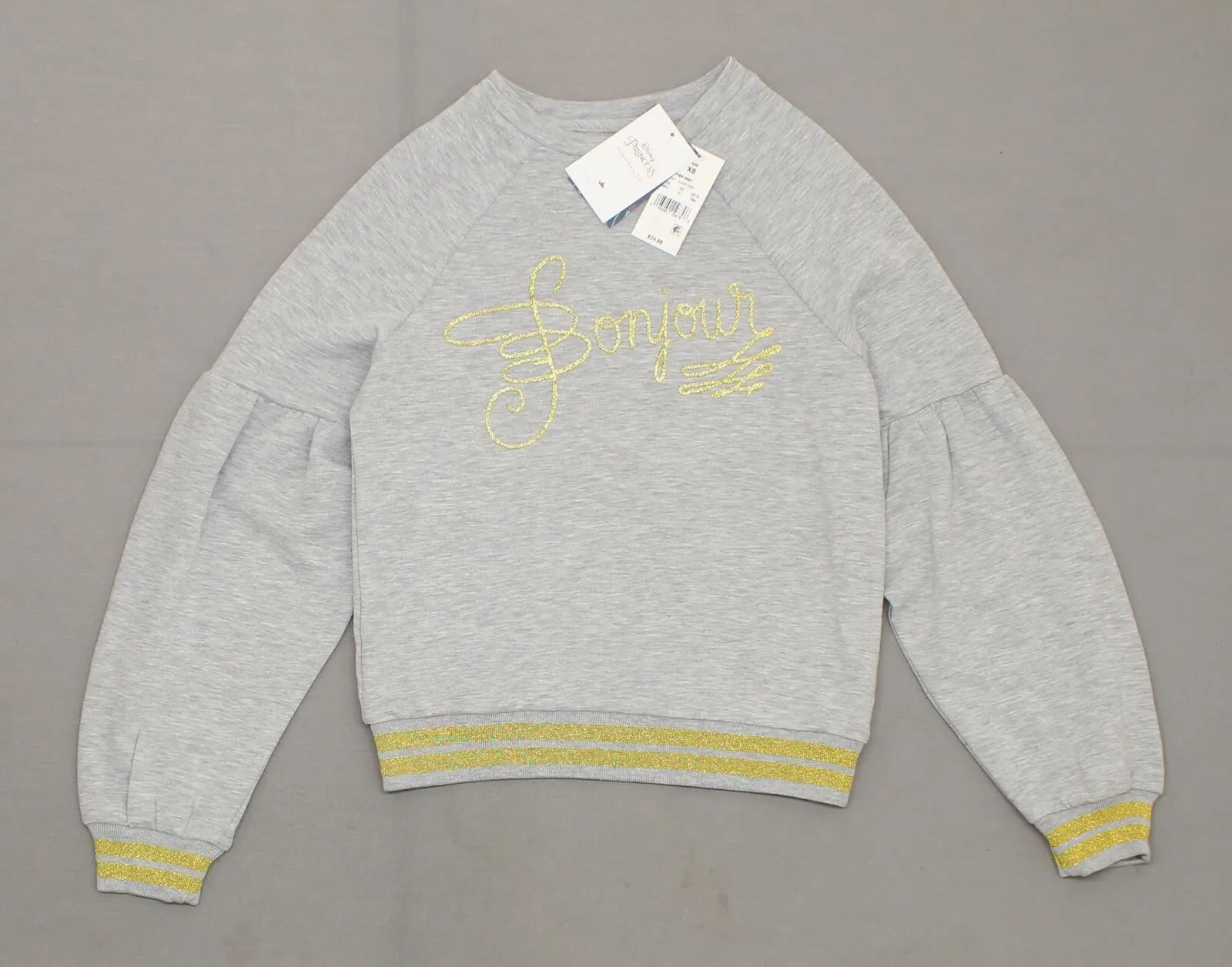 Disney Princess Women's Belle BONJOUR Graphic Sweatshirt