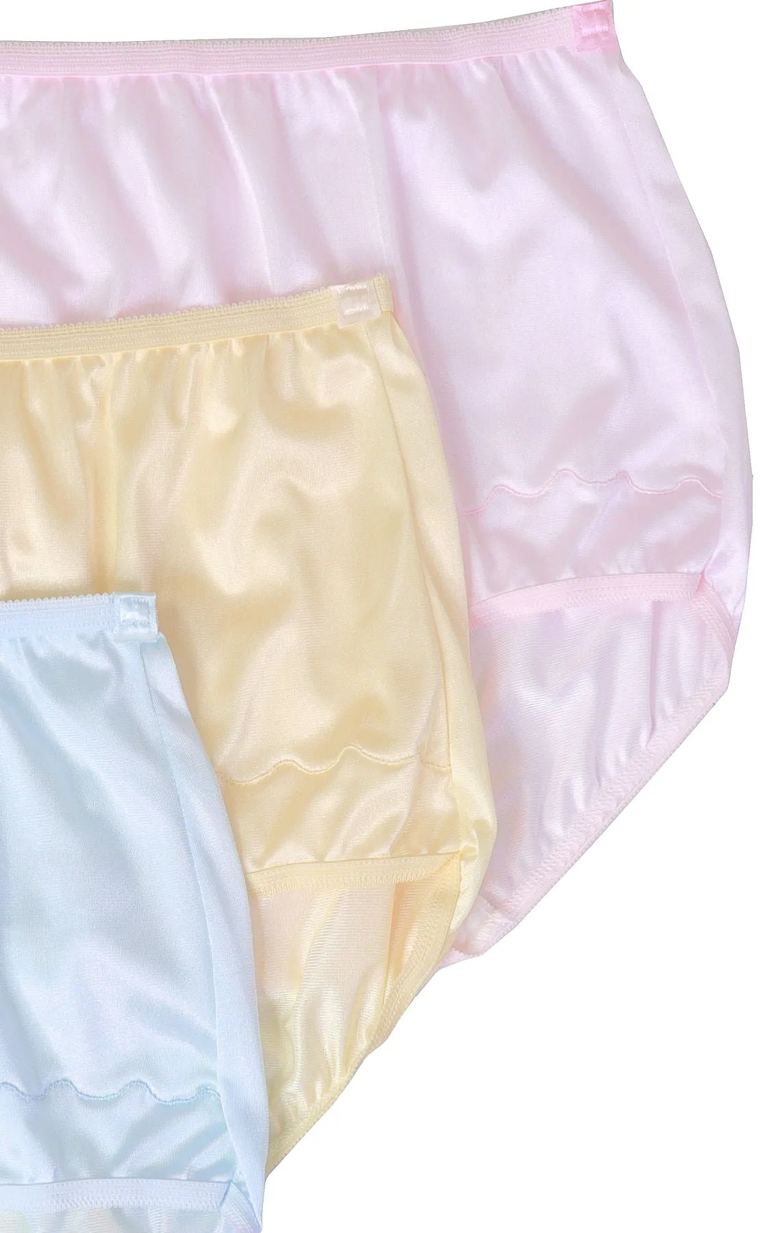 Dixie Belle Underwear Women's Nylon Full Brief Panties 3 Pack 719