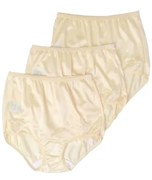 Dixie Belle Underwear Women's Nylon Full Brief Panties 3 Pack 719