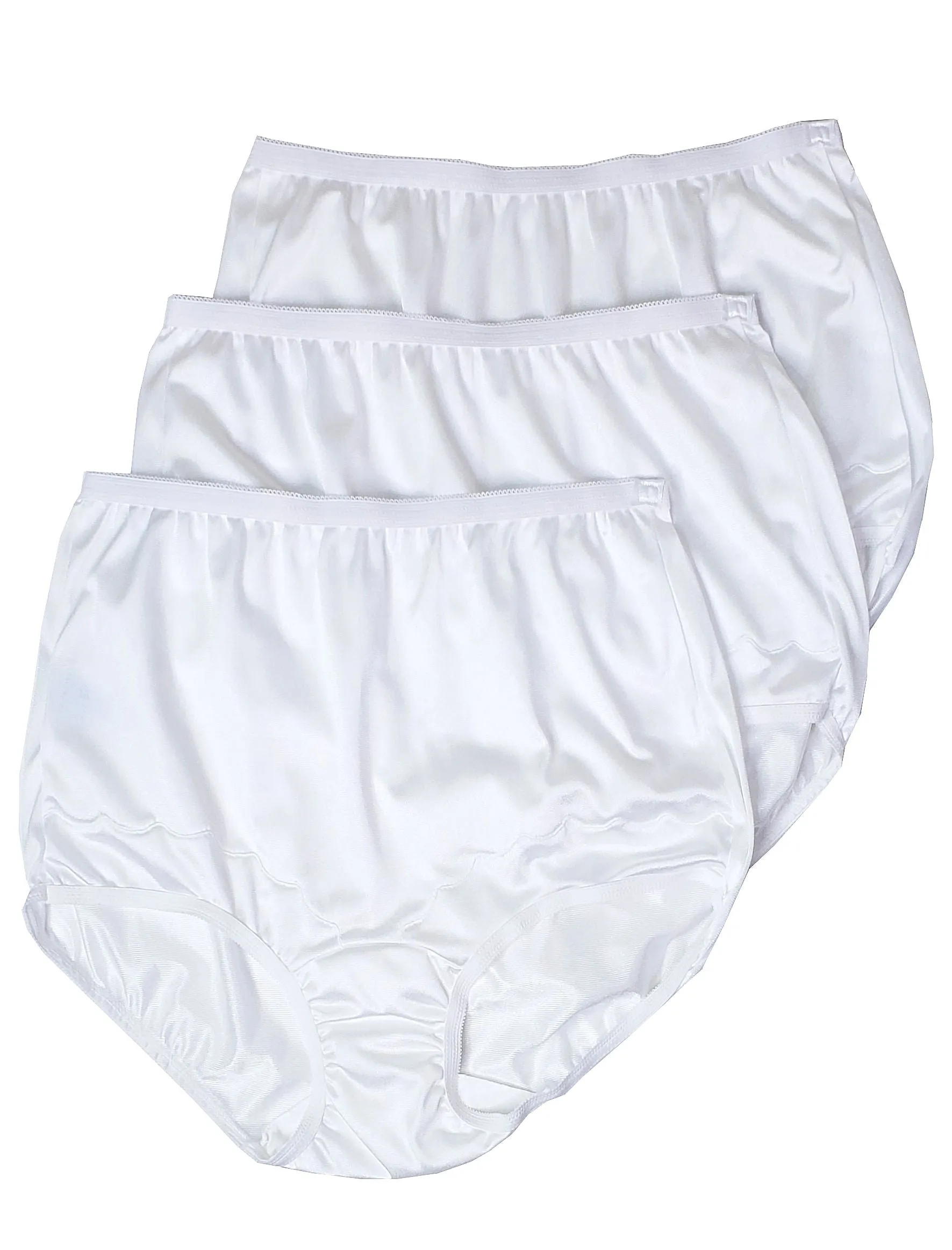 Dixie Belle Underwear Women's Nylon Full Brief Panties 3 Pack 719