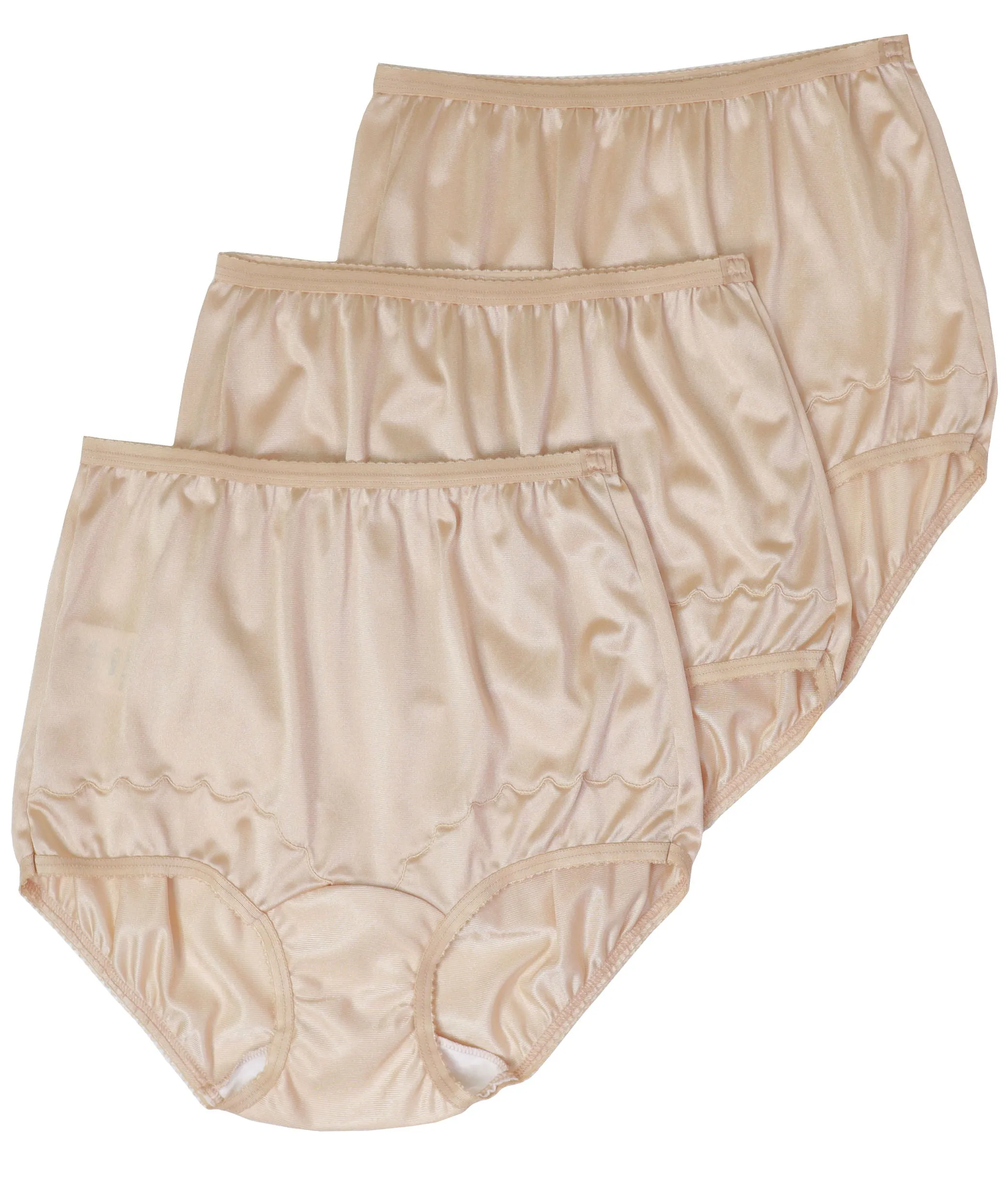 Dixie Belle Underwear Women's Nylon Full Brief Panties 3 Pack 719