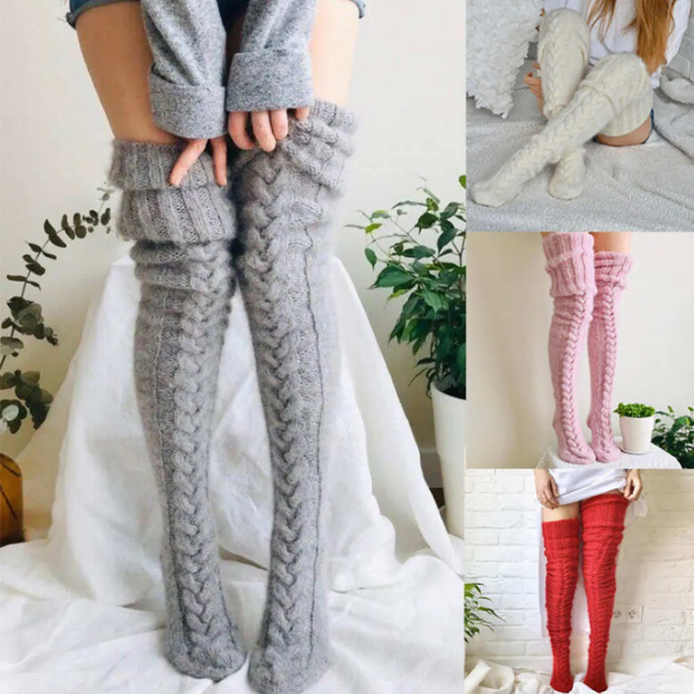Double Needle Tall Socks