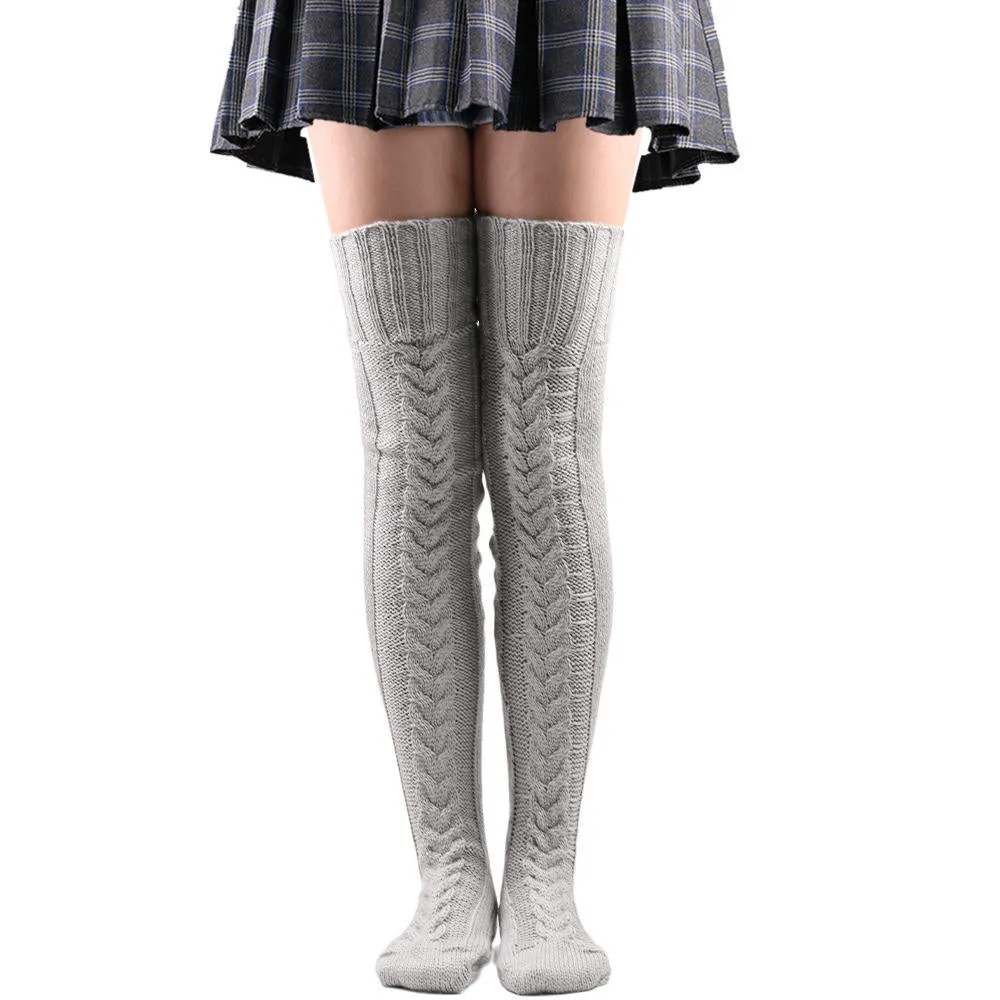 Double Needle Tall Socks