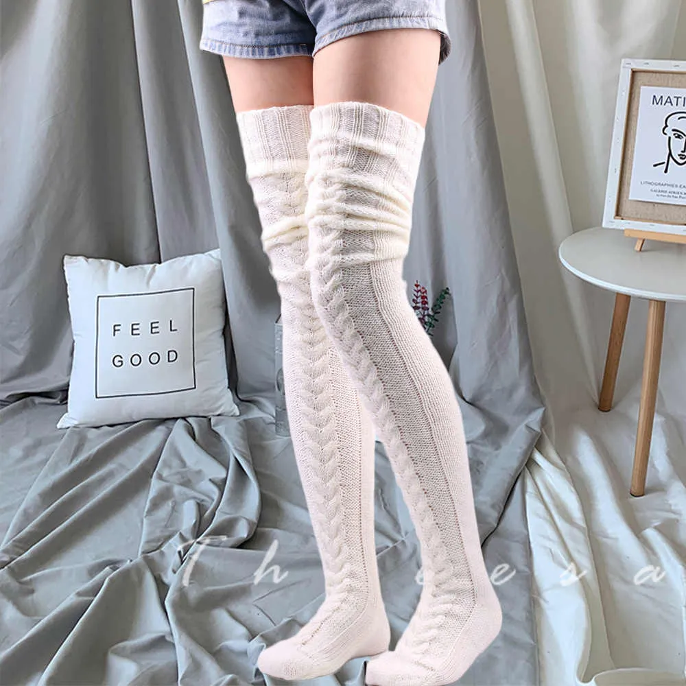 Double Needle Tall Socks
