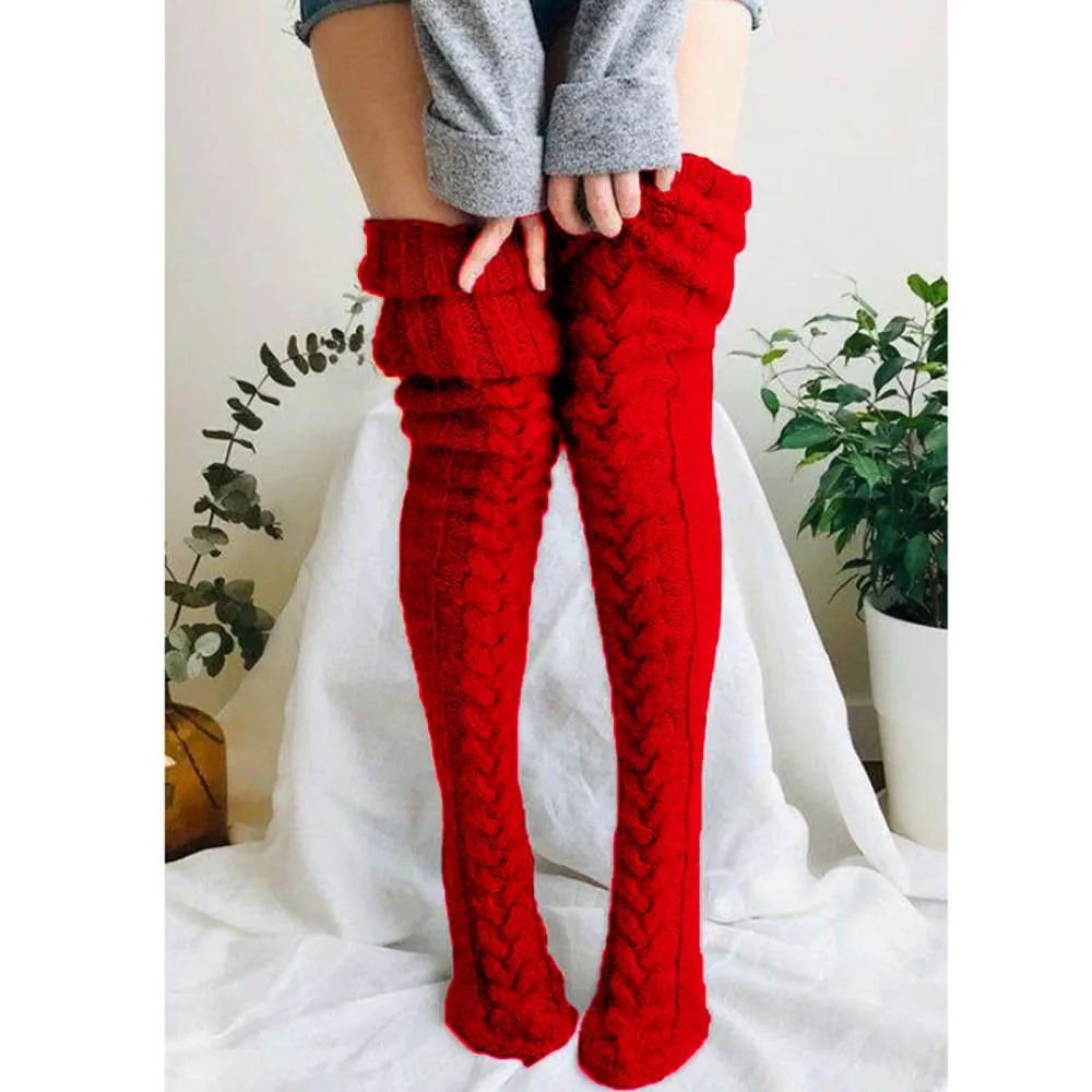 Double Needle Tall Socks