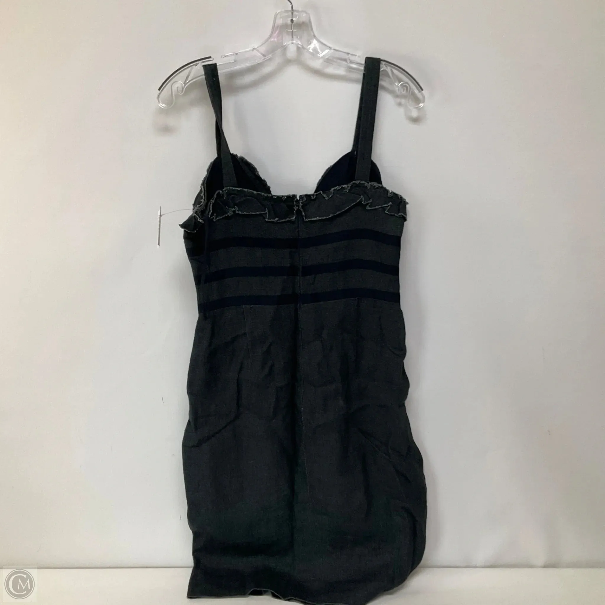 Dress Luxury Designer By Oscar De La Renta In Blue Denim, Size: 8