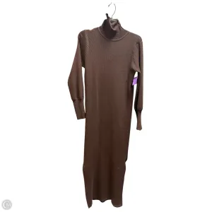 Dress Sweater By Nasty Gal In Brown, Size: 4