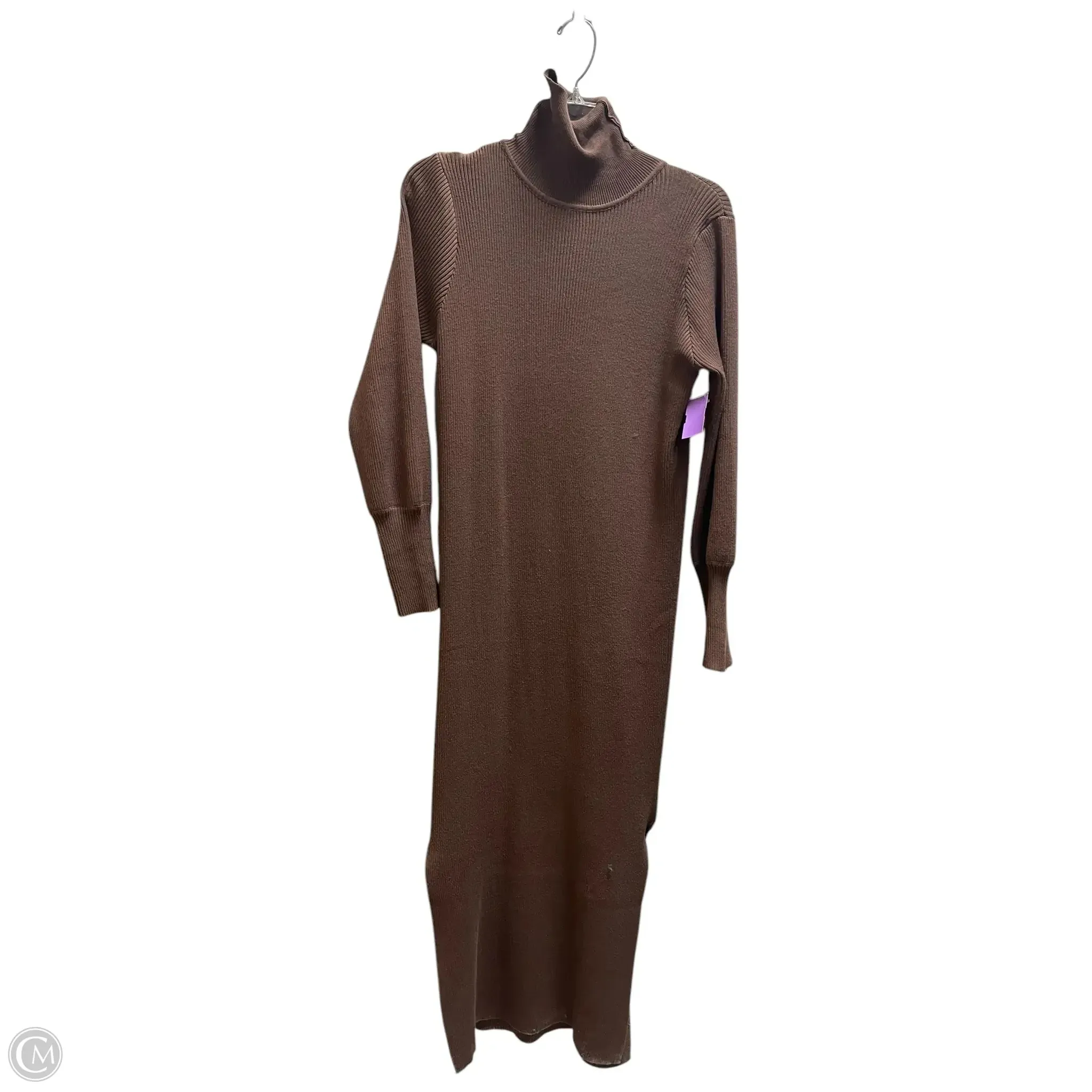 Dress Sweater By Nasty Gal In Brown, Size: 4