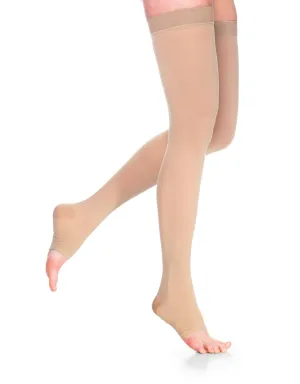 Dynaven Opaque Women's Thigh High  20-30mmHg-Open Toe