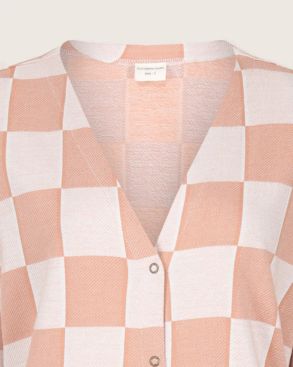 Eden Orange Bold Check Print Midi Dress