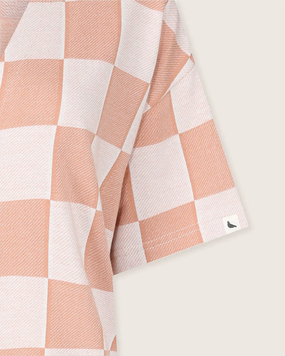 Eden Orange Bold Check Print Midi Dress