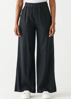 Elastic Waist Wide Leg Pant