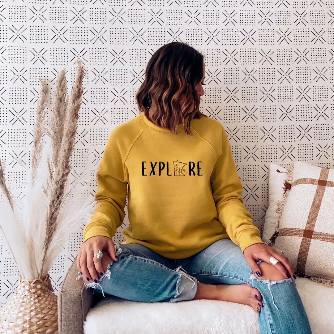 Explore MN Unisex Crew Sweatshirt