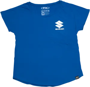 FACTORY EFFEX-APPAREL Women's Suzuki Icon Shirt - Royal Blue