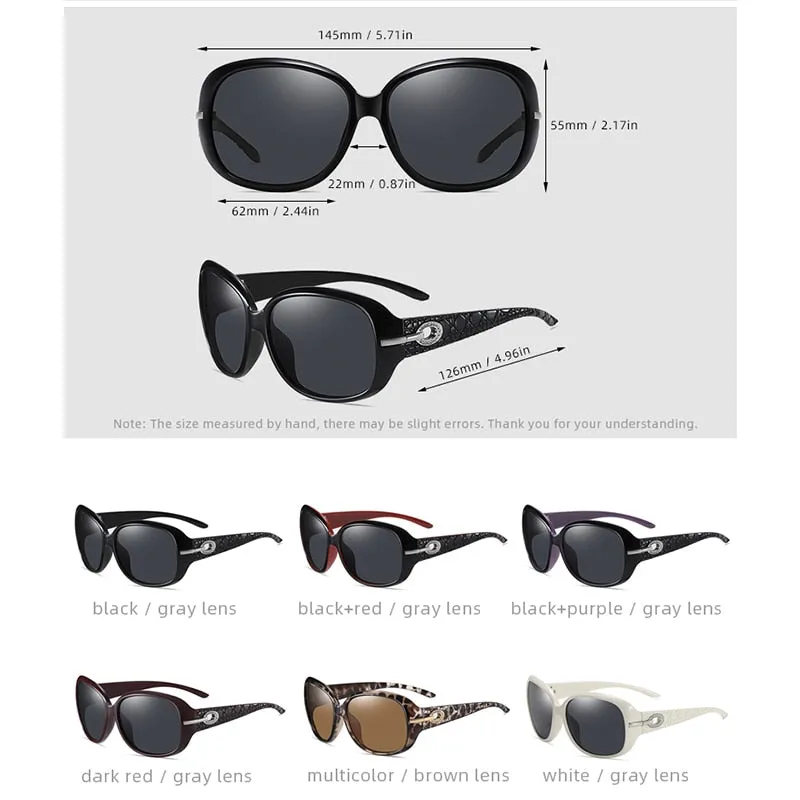 Fashion Elegant Womens Polarized Sun Glasses Anti-glare UV400 Driving Sunglasses Women Luxury Vintage Sunglass 2021 With Box
