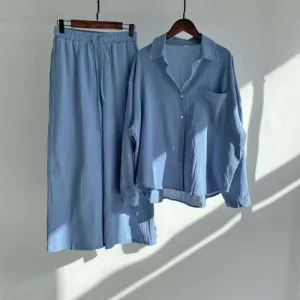 fashionable Women's Slacks Cotton Shirt  2.0