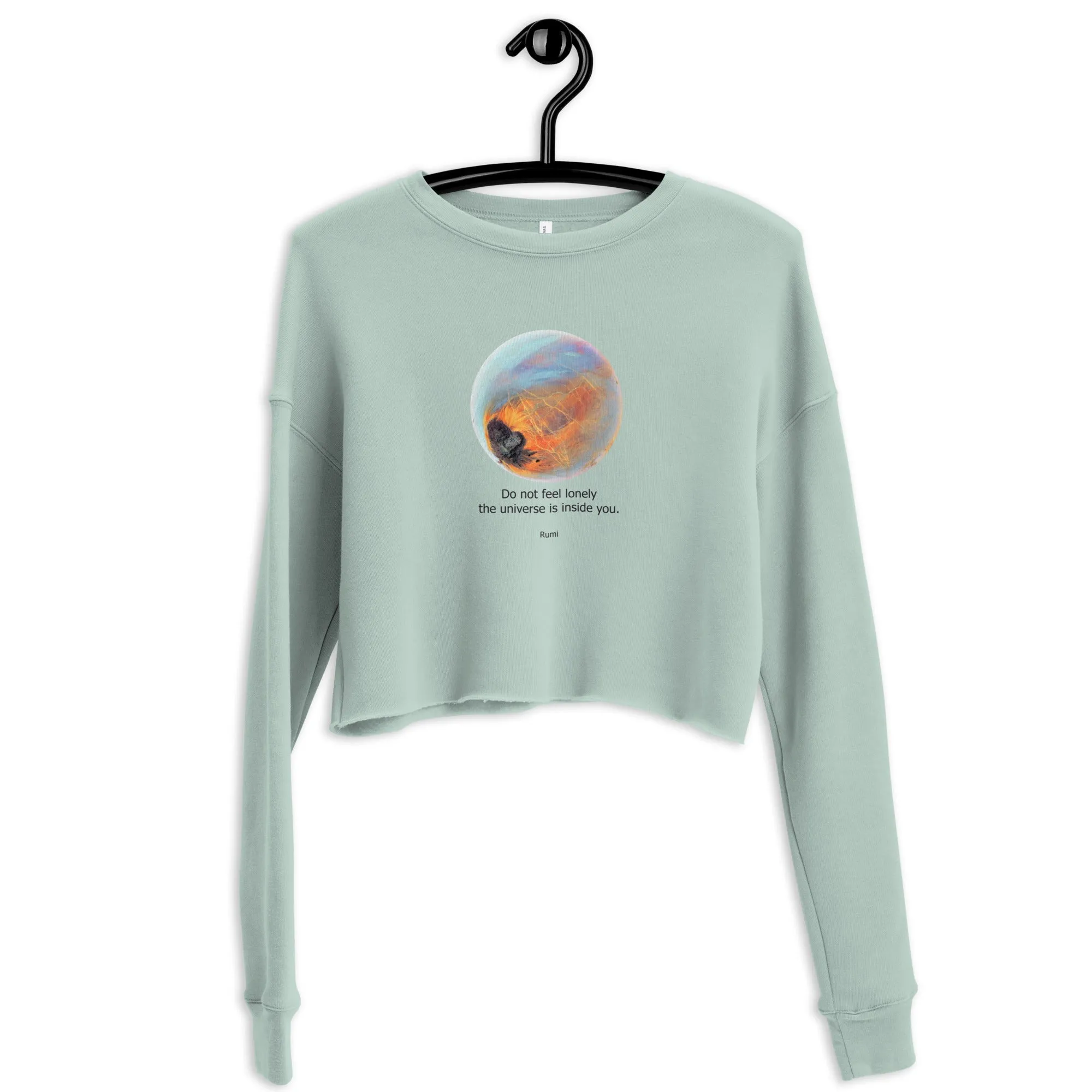 FEEL LONELY Women's Crop Sweatshirt