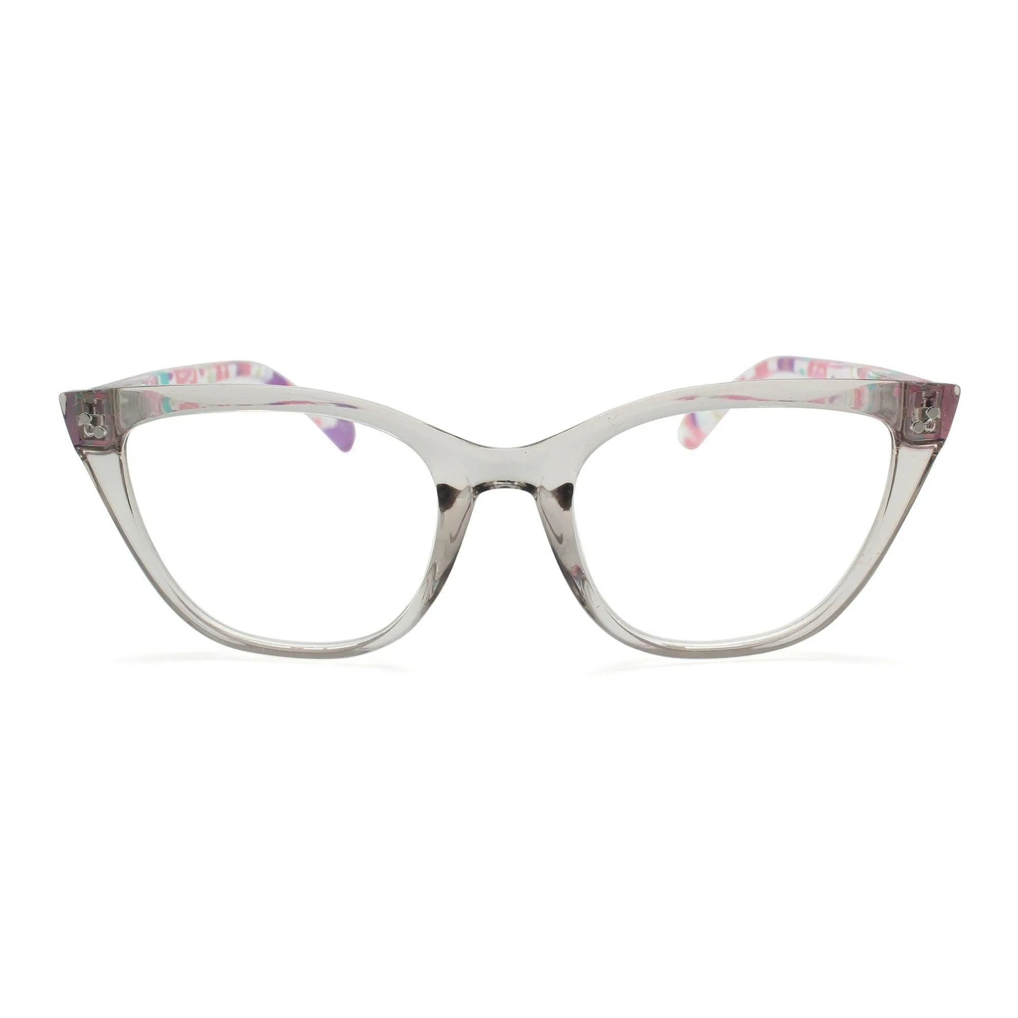 Floral Cat Eye Reading Glasses for Women | R-843