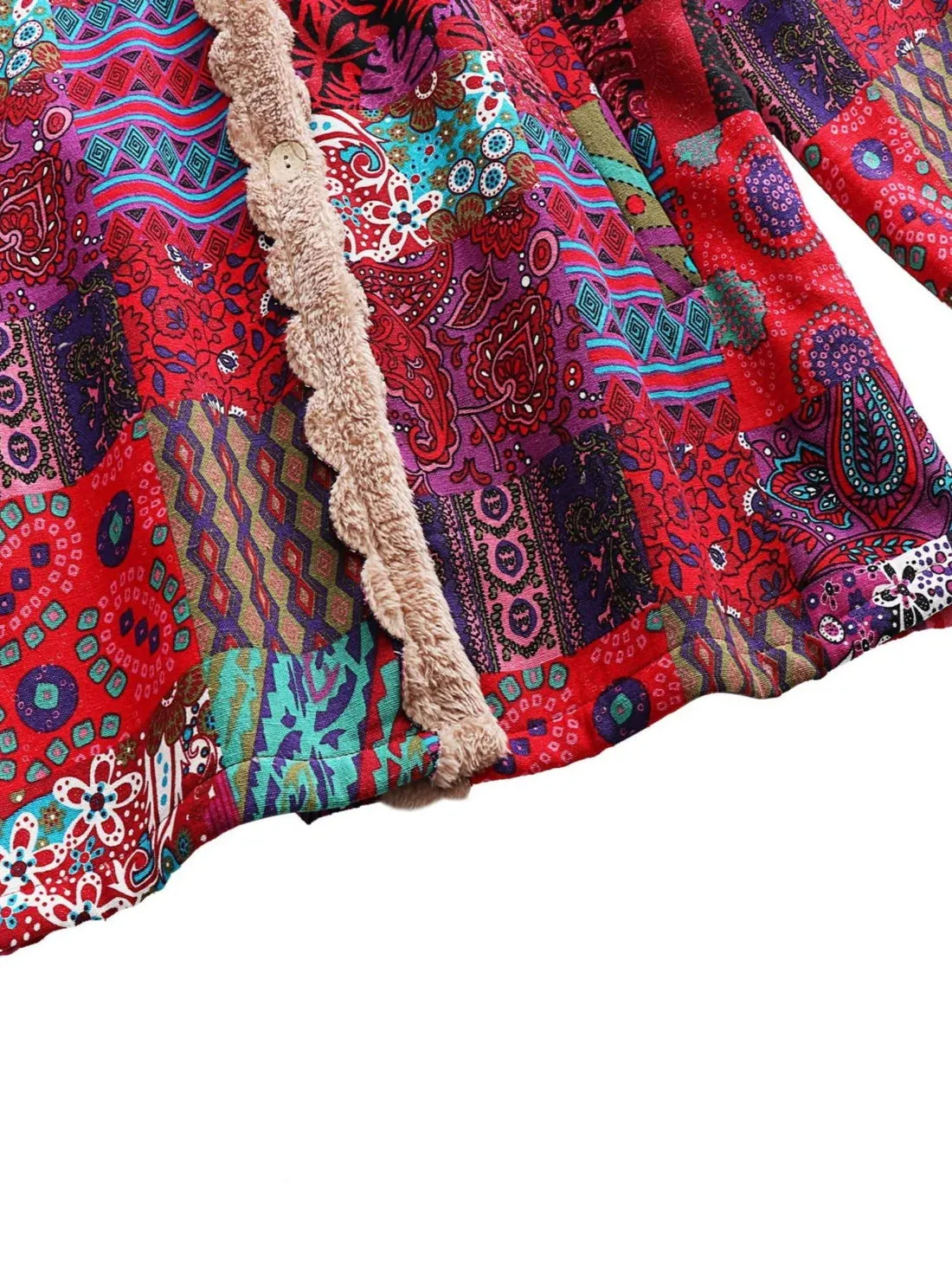 Floral Haven™ | Women's Cozy Hooded Fleece Coat | Soft Fabric, Floral Print, Warm & Comfortable Design
