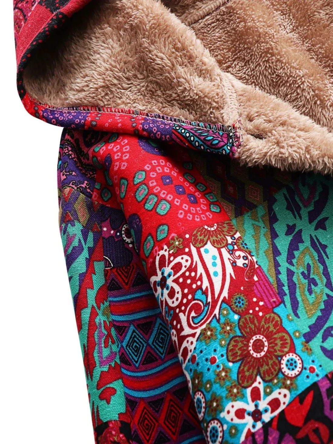 Floral Haven™ | Women's Cozy Hooded Fleece Coat | Soft Fabric, Floral Print, Warm & Comfortable Design