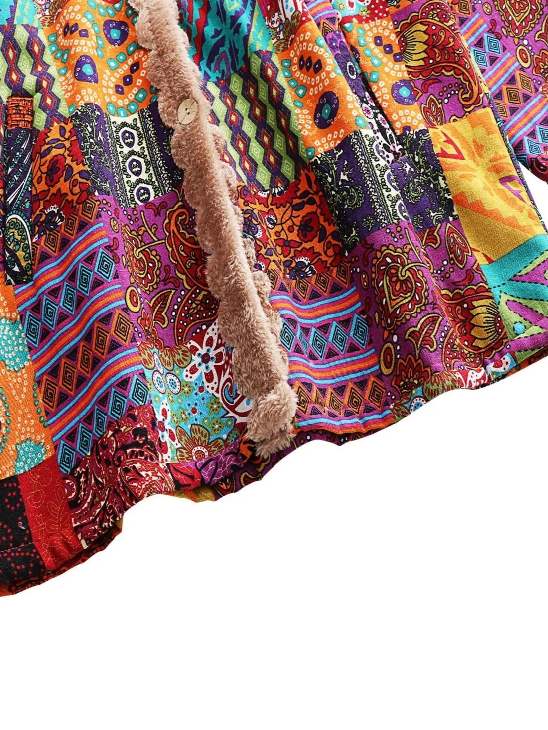 Floral Haven™ | Women's Cozy Hooded Fleece Coat | Soft Fabric, Floral Print, Warm & Comfortable Design