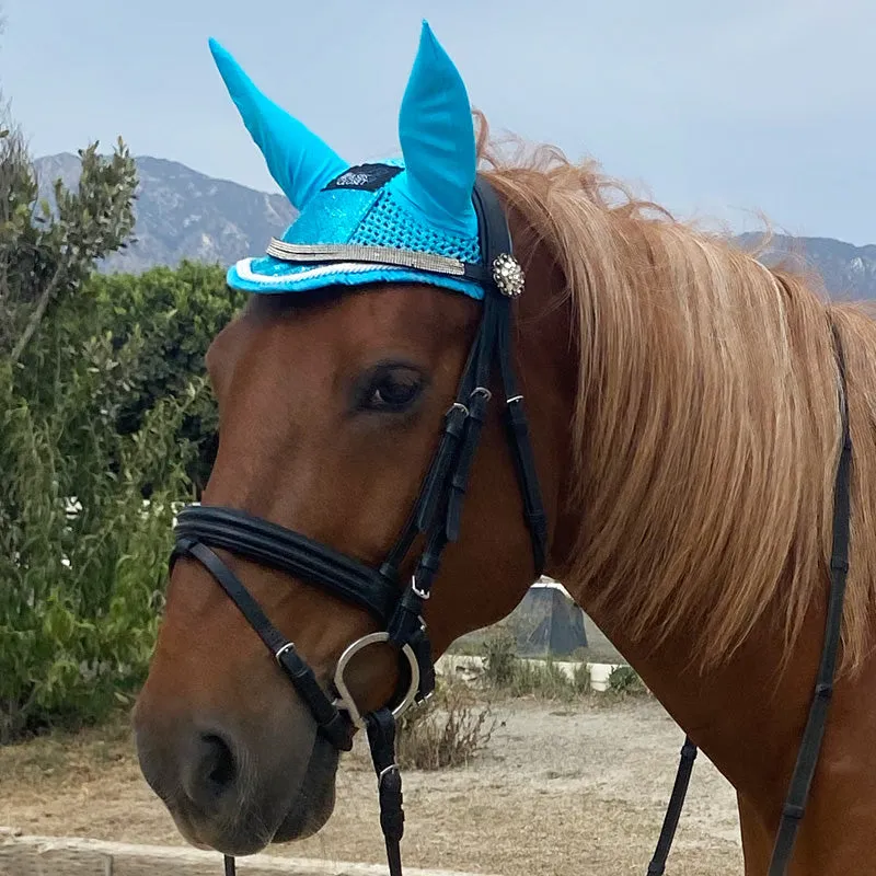 Fly Bonnet Glitter Sparkles Turquoise