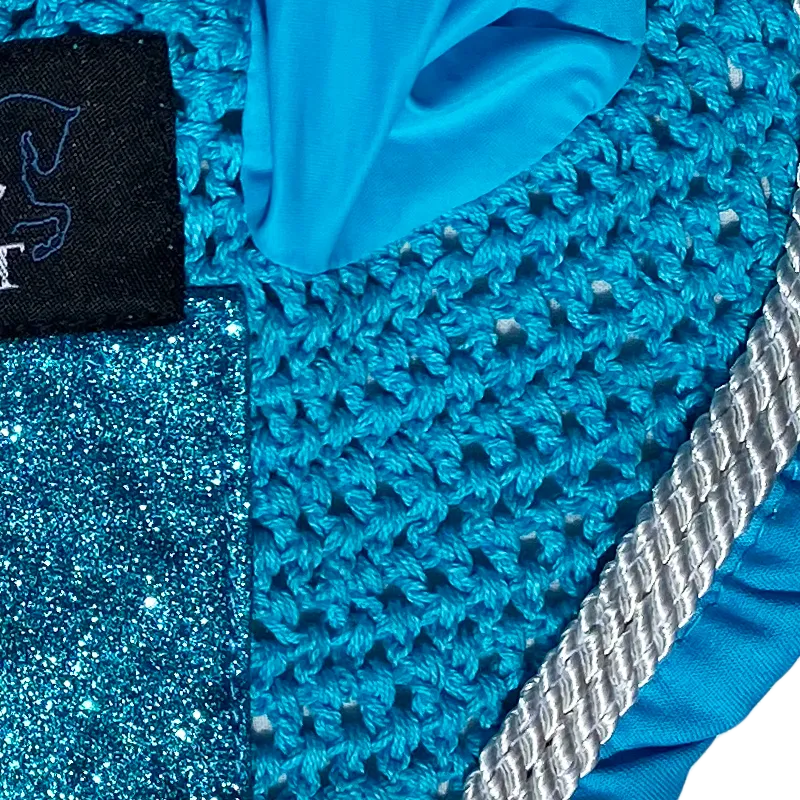 Fly Bonnet Glitter Sparkles Turquoise