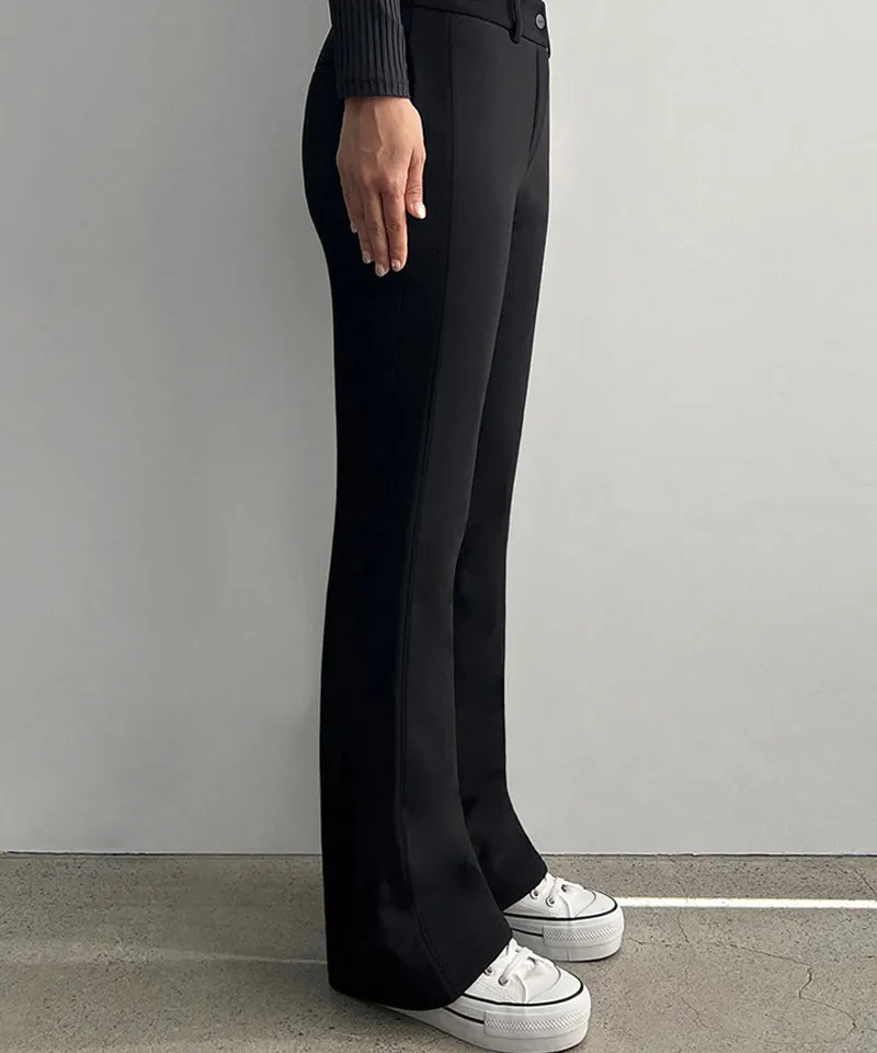 FORDI Padded Slim Bootcut Long Pants v2 - Black