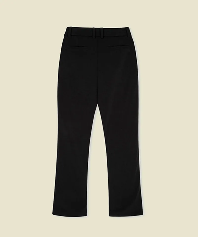 FORDI Padded Slim Bootcut Long Pants v2 - Black