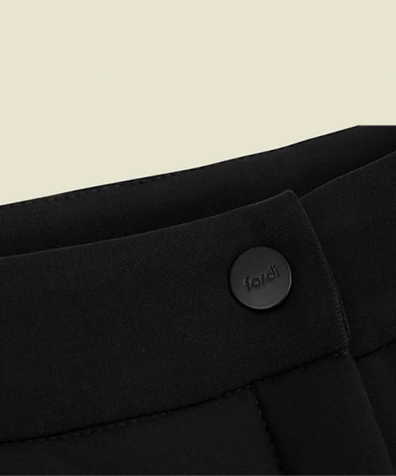 FORDI Padded Slim Bootcut Long Pants v2 - Black