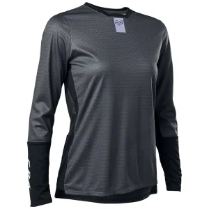 Fox Womens Defend Ls Jersey - Dark Shadow