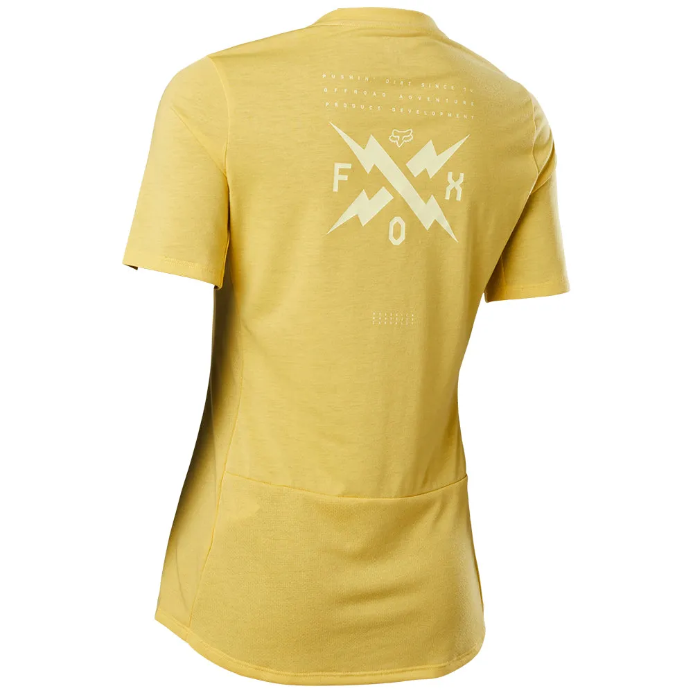 Fox Womens Ranger Dr Ss Jersey - Pear Yellow