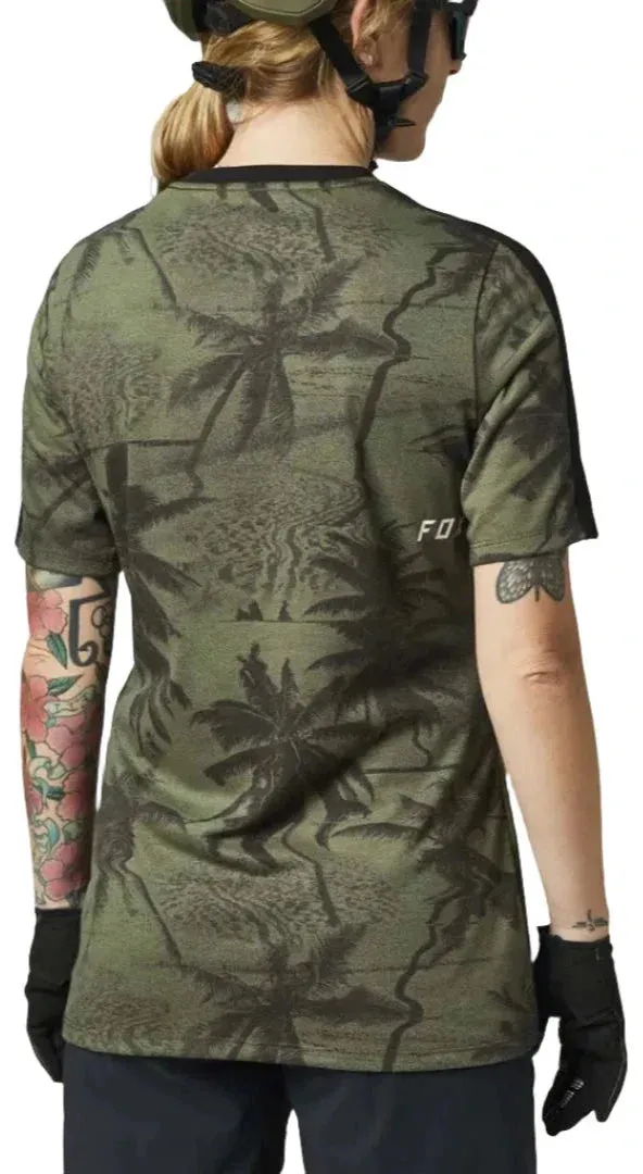 Fox WOMENS RANGER DR SS JERSEY SE - Olive Green