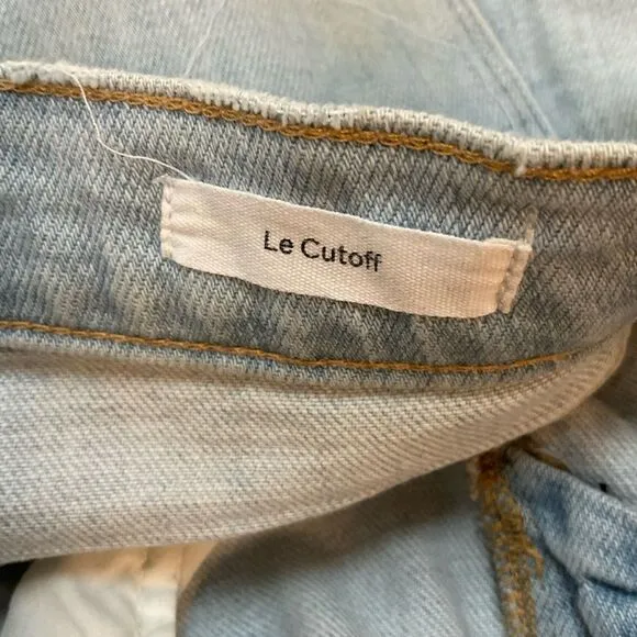 FRAME Le Cutoff Hurrah Light Wash Blue Denim Jean Shorts 26