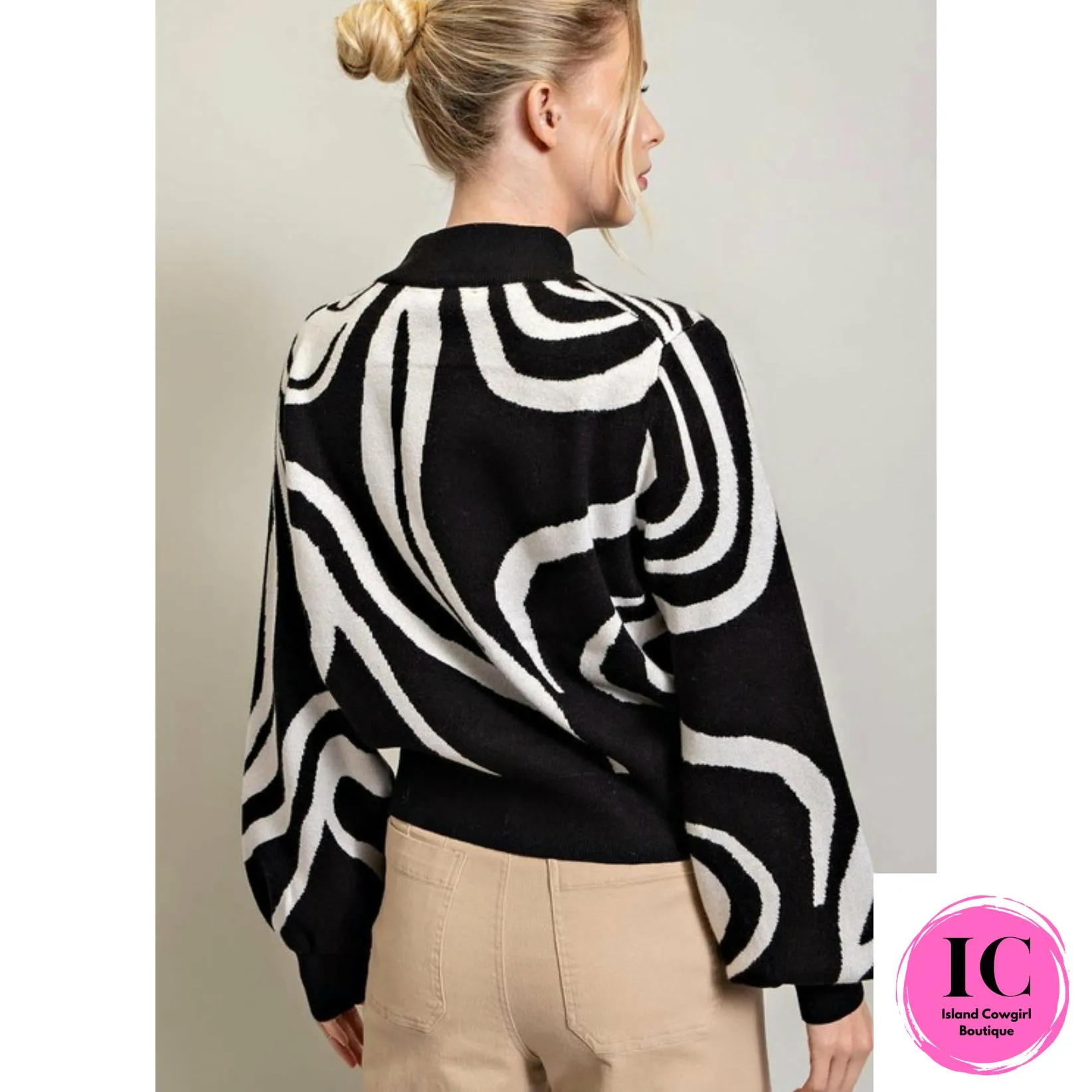From Now On Zebra Sweater
