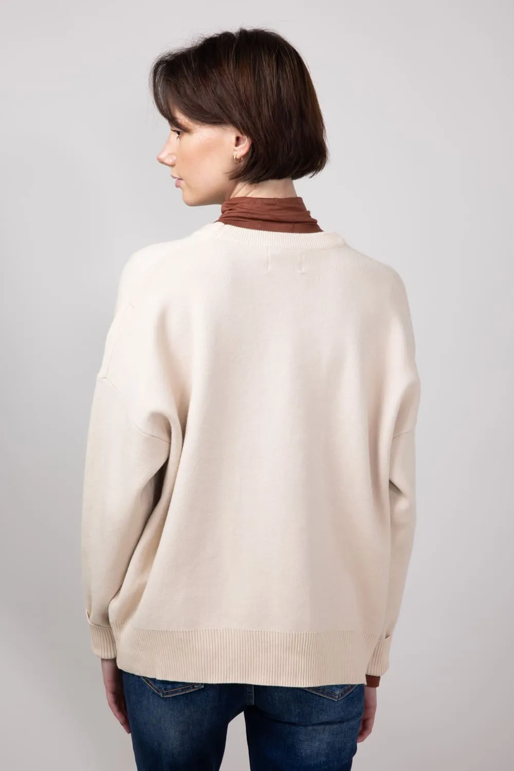 Gameday Sweater for Women in Oat/Taupe | GW18GD-OATTPE