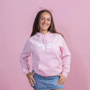 GG Pink Hoodie with White Puff - Adults