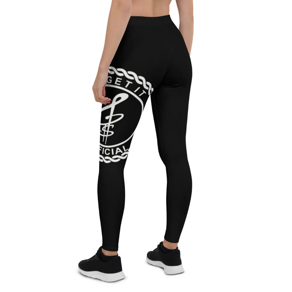 Go Get It Official Leggings (Black/White)
