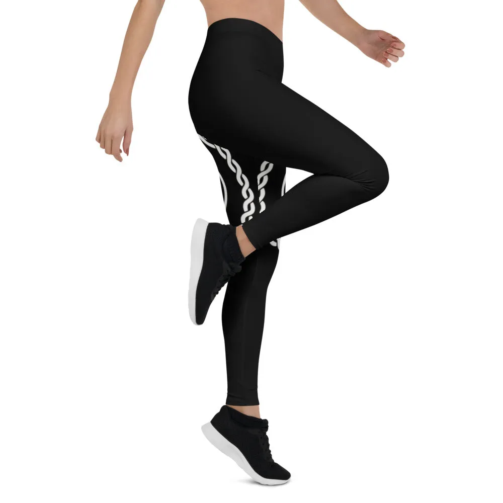 Go Get It Official Leggings (Black/White)