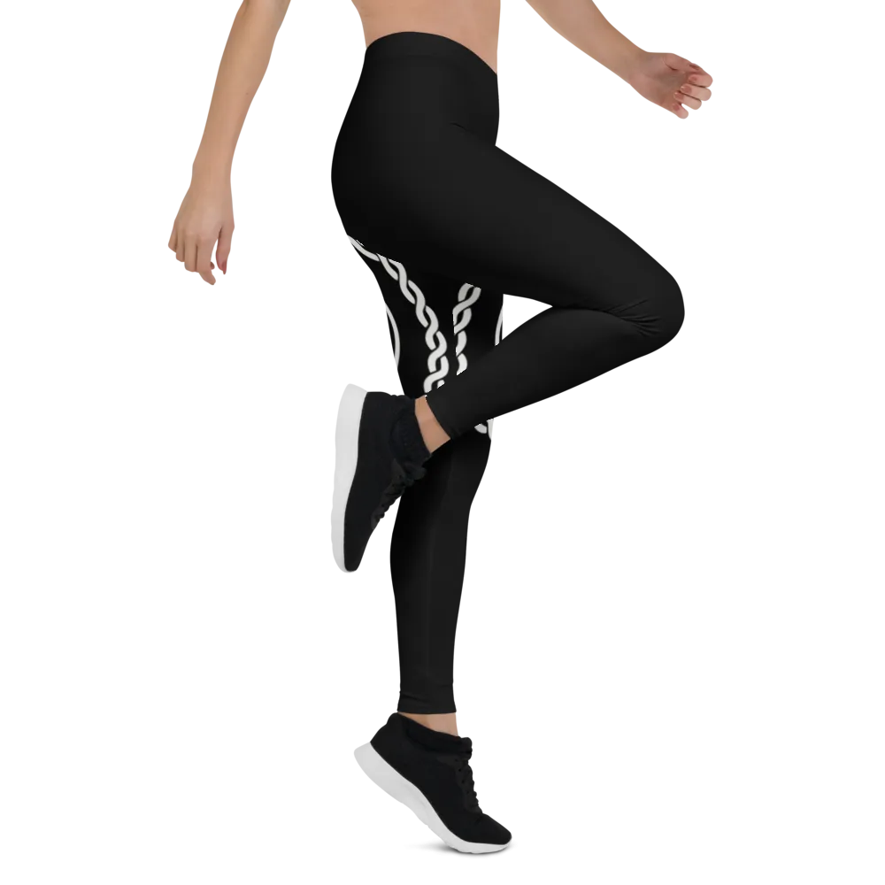 Go Get It Official Leggings (Black/White)