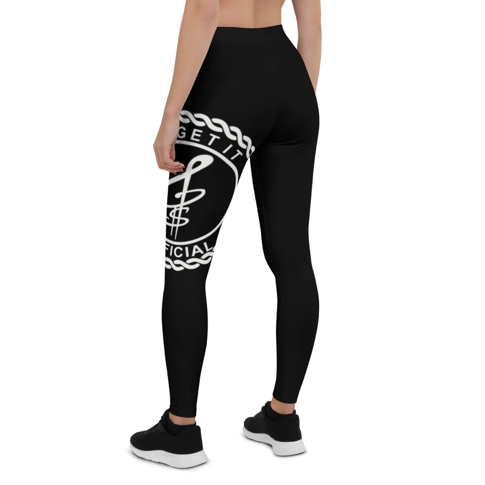 Go Get It Official Leggings (Black/White)