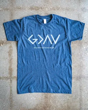 God is Greater than The Highs and Lows Adult Box T-Shirt