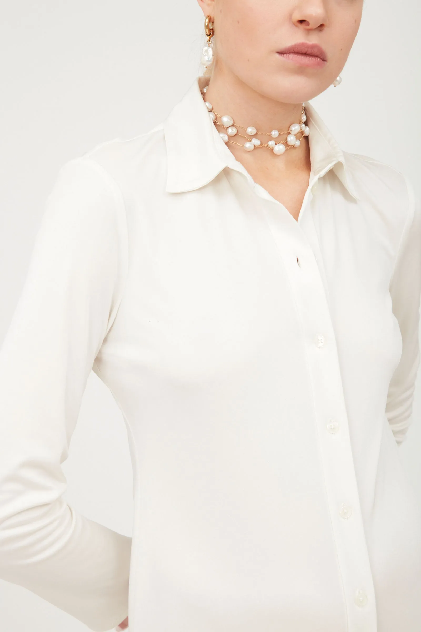 Godet Shirt Dress